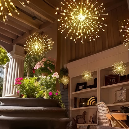 Solar Firework Lights | LED Starburst Garden Patio Tree Decor