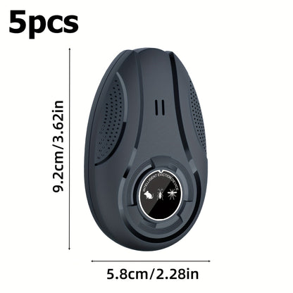 Electronic Pest Repeller – Soundwave Variable Frequency Insect Repellent for Home, Shop & Warehouse, Repels Mosquitoes, Rodents & Cockroaches, Multi-Pack