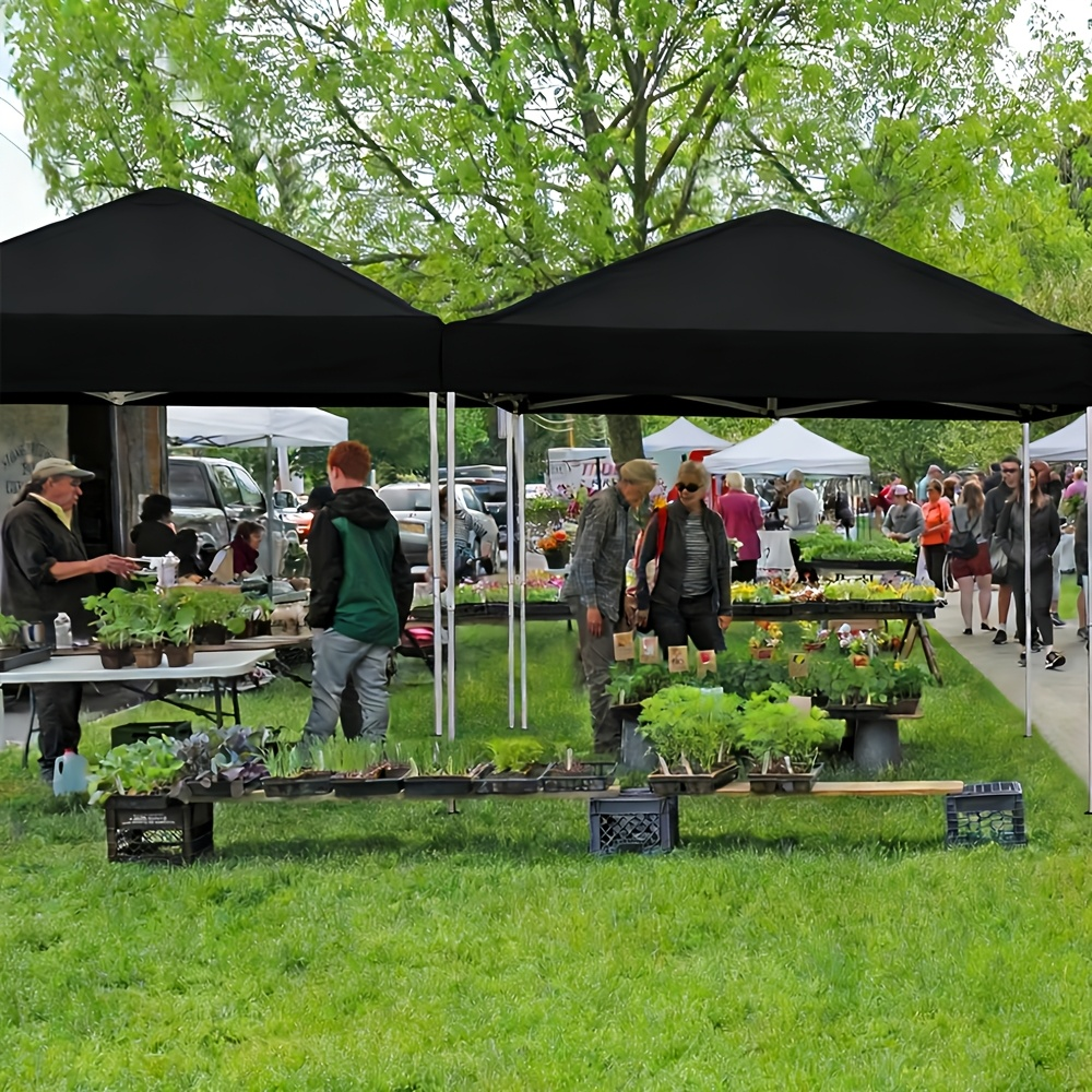 10x10 Pop Up Canopy Tent Heavy Duty 420D Oxford UPF50+ Straight Legs