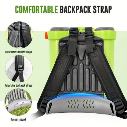 Battery Powered Backpack Sprayer 3.2 Gallon 0-80 PSI Adjustable Electric Garden Sprayer with Steel Telescopic Wand 5 Nozzles 2.0Ah 18V Battery & Charger