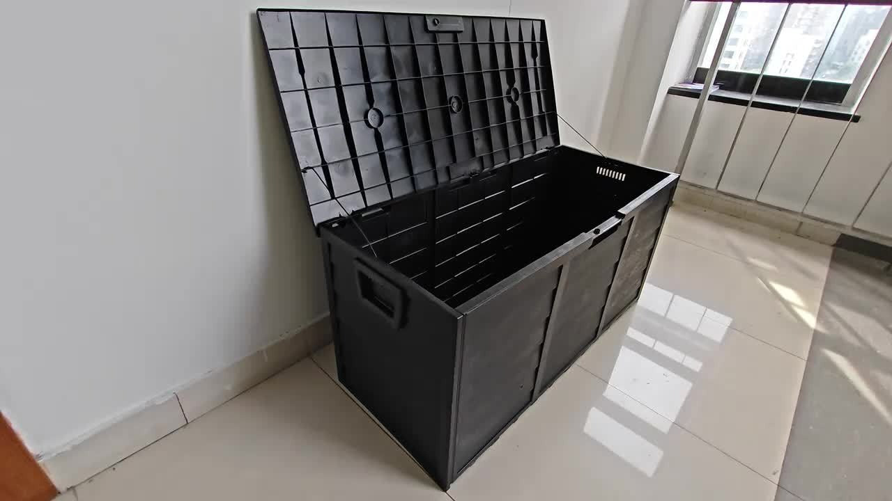 Outdoor Storage Chest 75 Gallon – Deck Box with Casters
