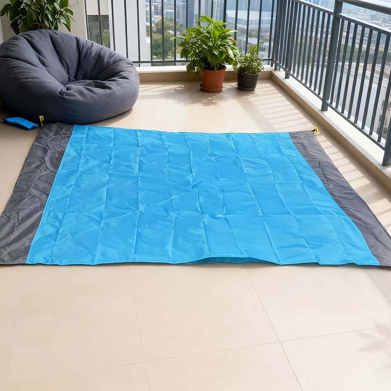Picnic Blanket Large Outdoor Mat 83"x79" Waterproof Polyester – Lightweight Foldable Camping Mat for Beach, Gatherings, Sunbathing & Lawn
