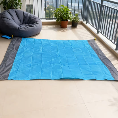 Picnic Blanket Large Outdoor Mat 83"x79" Waterproof Polyester – Lightweight Foldable Camping Mat for Beach, Gatherings, Sunbathing & Lawn