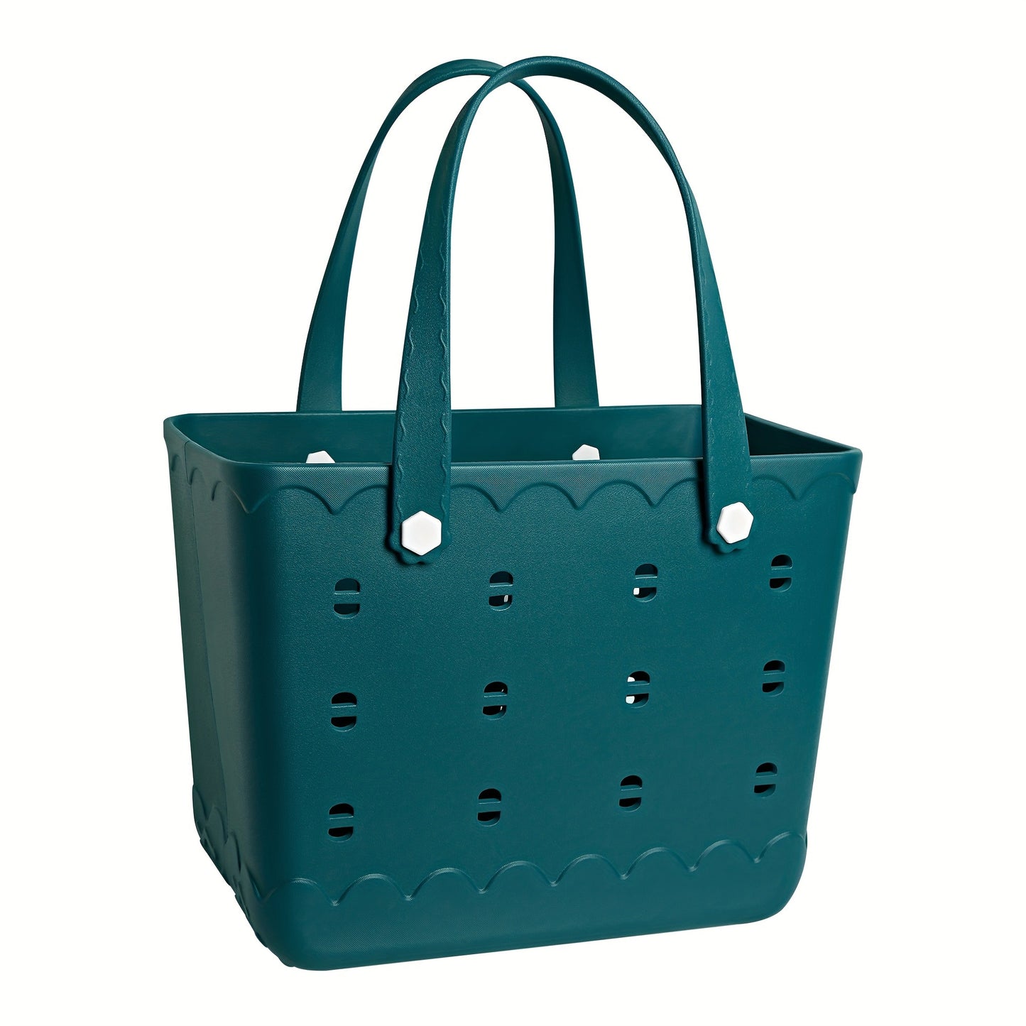 Waterproof Beach Tote Bag for Women – Large Shoulder Handbag for Travel Vacation Fruits Flowers Drinks – M & L