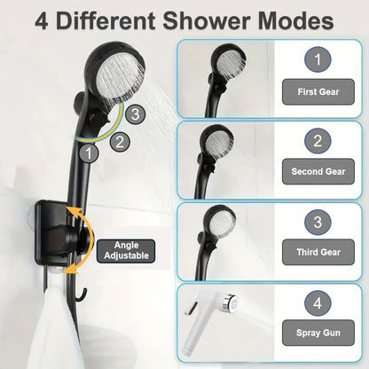 Portable Camping Shower 6000mAh IPX7 Waterproof 120-Min Runtime