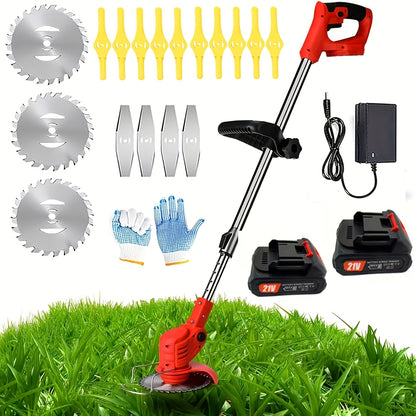 Cordless Electric Weed Wacker | Handheld Lawn Trimmer Garden Yard