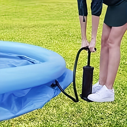 Round Inflatable Swimming Pool 10FT 12FT Circular Above Ground Family Pool Puncture-Resistant Quick Setup Outdoor Backyard Kids Adults Summer