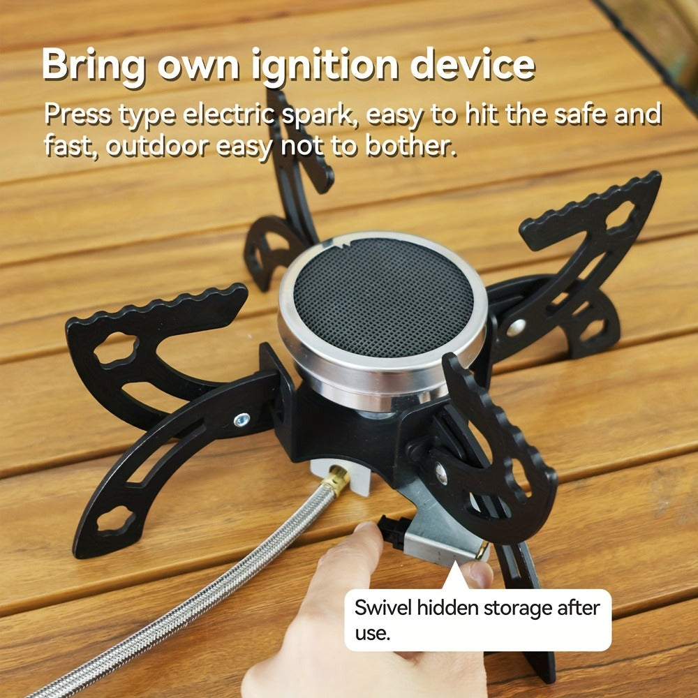 Infrared Camping Stove REDSUN FD1/FD3 | 3.0kW Windproof Portable Gas Stove with Collapsible Stand & EVA Case | Ideal for Hiking, Backpacking & Outdoor Cooking