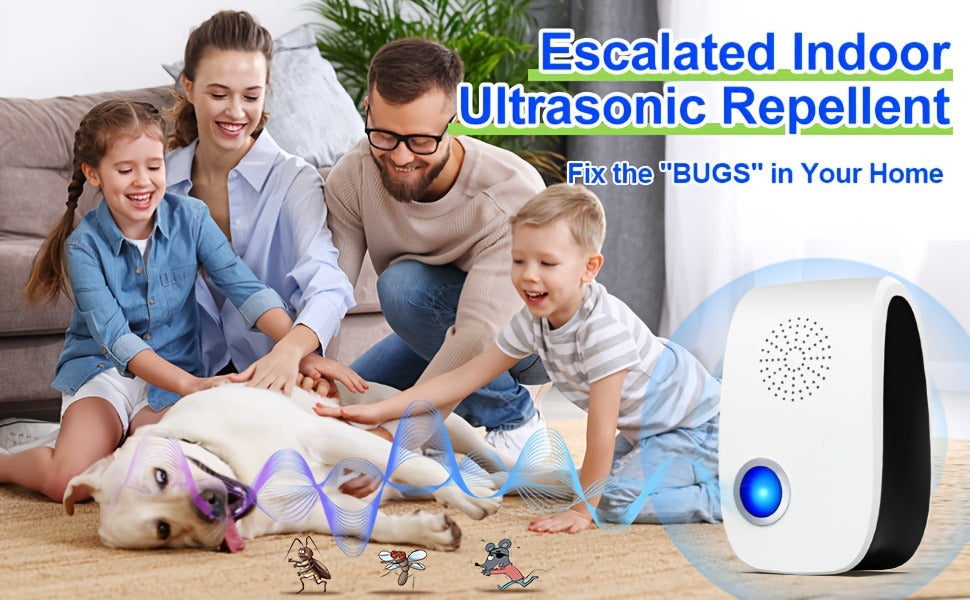 Ultrasonic Pest Repeller Plug-In 2025 Upgrade – Electronic Indoor Pest Control for Cockroaches, Mice, Rodents, Ants, Mosquitoes & Spiders, Set of 4/6/8 Units for Whole-Home Coverage
