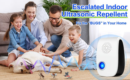 Ultrasonic Pest Repeller Plug-In 2025 Upgrade – Electronic Indoor Pest Control for Cockroaches, Mice, Rodents, Ants, Mosquitoes & Spiders, Set of 4/6/8 Units for Whole-Home Coverage