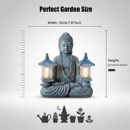Solar Pyramid Light Sculpture – Outdoor Zen Garden Decor