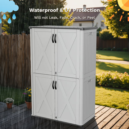 Resin Deck Box Lockable Outdoor Storage, 260 & 520 Gal