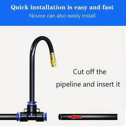 Garden Sprinkler Kit Rotating Copper Nozzle Automatic Irrigation System for Lawn Balcony Misting