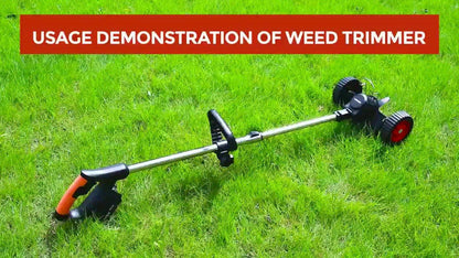 21V Cordless Lightweight Weed Trimmer & Edger. Comes with 1/2 Batteries and Charger. 3-in-1 Cordless Grass Trimmer, Edger, and Brush Cutter. Powerful and Long-Lasting. for Lawn, Yard, and Garden.