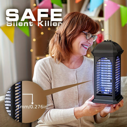 Bug Zapper Indoor Plug-In Electric Mosquito Killer with UV Light Trap & Dual Grid – Safe for Pets, No Chemicals, Home & Backyard Insect Catcher