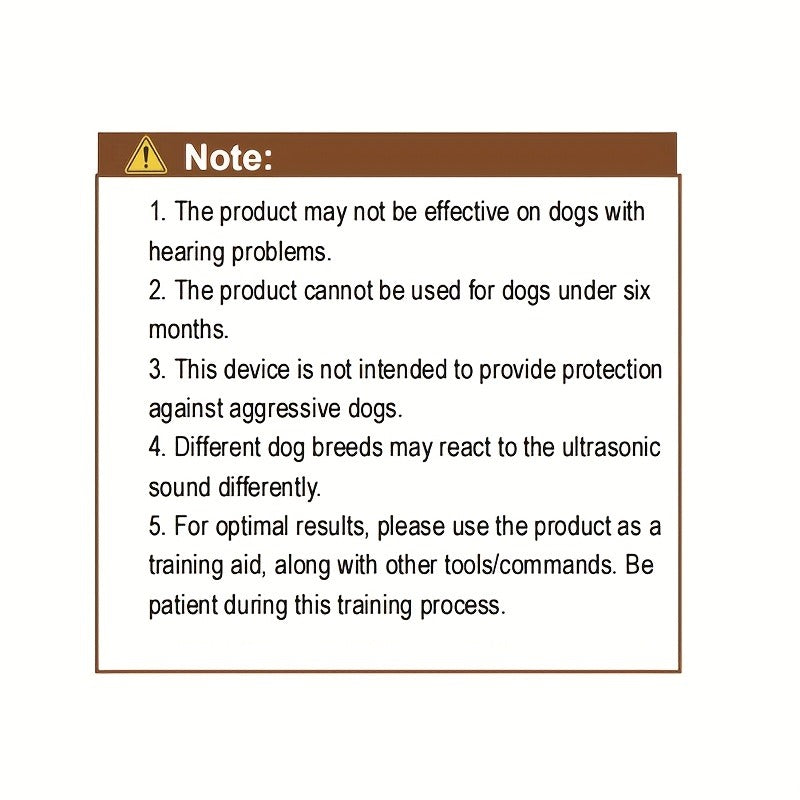 Ultrasonic Dog Bark Control Device 3-in-1 Anti Barking Deterrent Trainer 3 Frequency Modes 16.4Ft Range Rechargeable LED Wrist Strap Indoor Outdoor