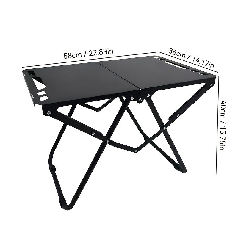 Folding Camping Table Portable Lightweight 3-Leg Outdoor Table for Picnic BBQ