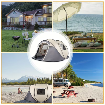 Large Camping Tent 5-8 Person Automatic Pop Up Outdoor Family Shelter
