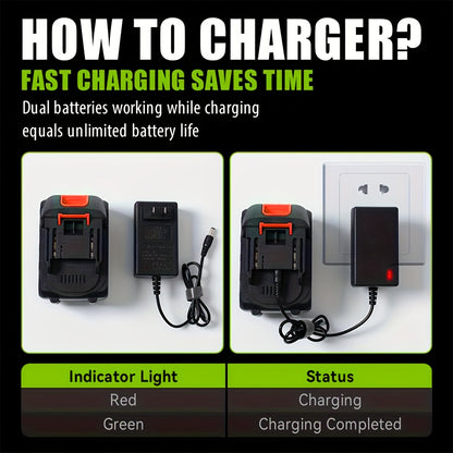 Cordless Chainsaw Brushless Battery | Tree Pruning Wood Cutting Garden
