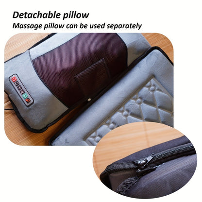 EMS Leg Massager Full Body Massage Pad 10-Zone Wave Vibration Kneading Pillow with Foot Calf Massager Hot Compress & Storage Bag