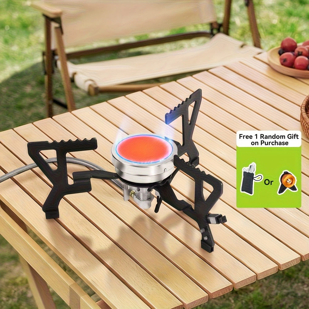 Infrared Camping Stove REDSUN FD1/FD3 | 3.0kW Windproof Portable Gas Stove with Collapsible Stand & EVA Case | Ideal for Hiking, Backpacking & Outdoor Cooking