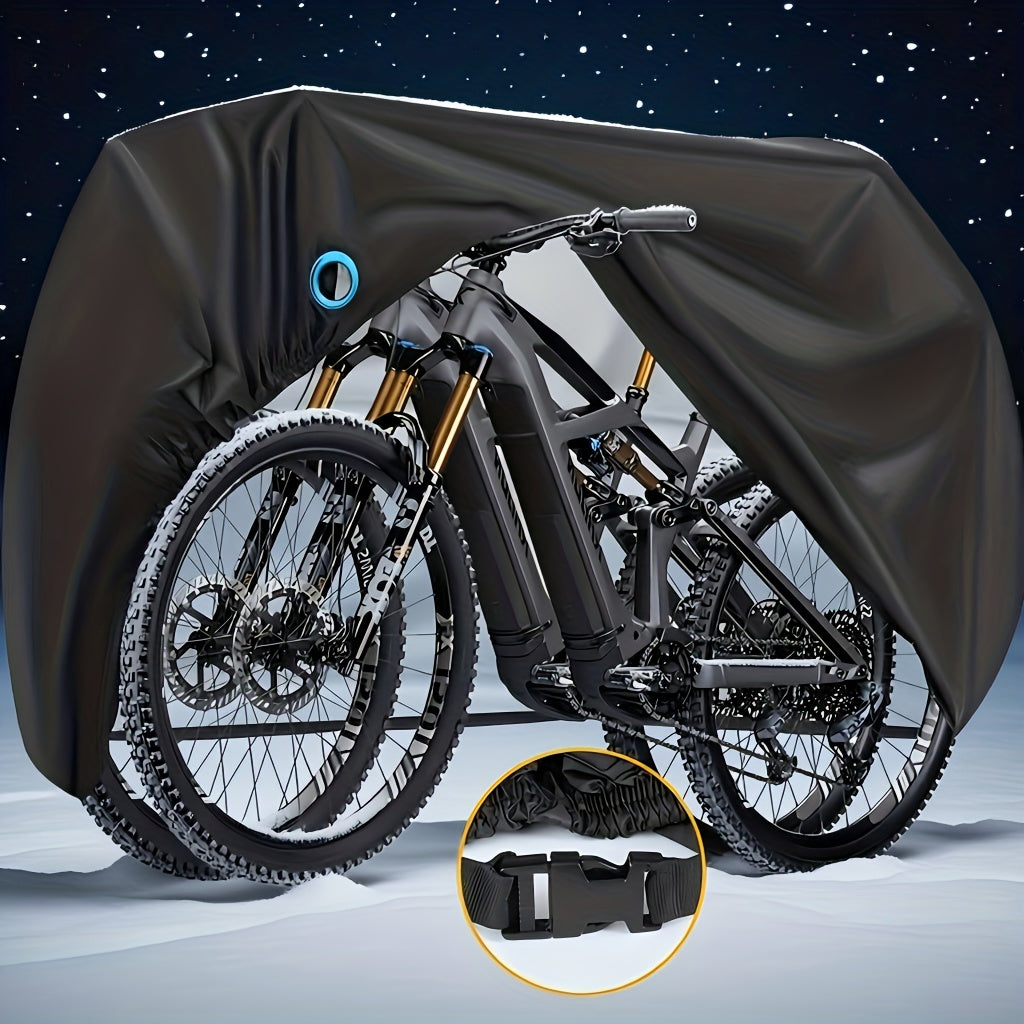 Waterproof Bike Cover for 2-3 Bikes – Heavy Duty Bicycle Cover with Lock Hole, UV & Rain Protection for Mountain, Road & Electric Bikes, Outdoor Use