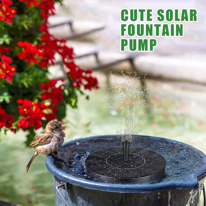 Solar Fountain Pump | 6 Nozzle IPX8 Bird Bath Garden Pool Pond Float
