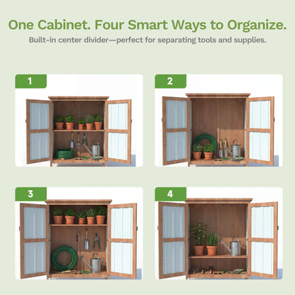 Outdoor Storage Shed Metal Garden Shed with Lockable Door