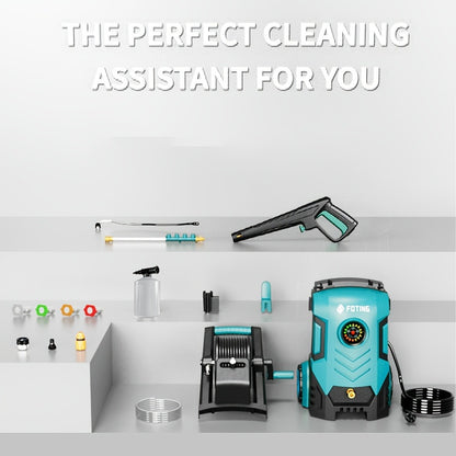 Pressure Washer 5000PSI Electric Power Washer 2.4-3.6GPM Adjustable 8-Level Touch Screen 34" Tall 4 Quick-Connect Nozzles for Cars Fences Driveways Patios