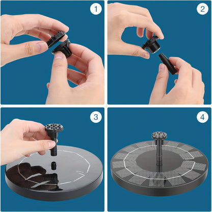 Solar Fountain Pump | 6 Nozzle IPX8 Bird Bath Garden Pool Pond Float