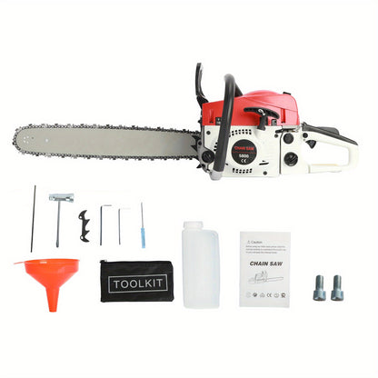 Gas Chainsaw | 2-Stroke Powerful Wood Cutting Logging Farm Ranch