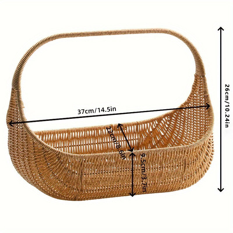 Wicker Picnic Basket | Wedding Gift Flower Fruit Outdoor