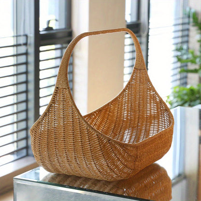 Wicker Picnic Basket | Wedding Gift Flower Fruit Outdoor