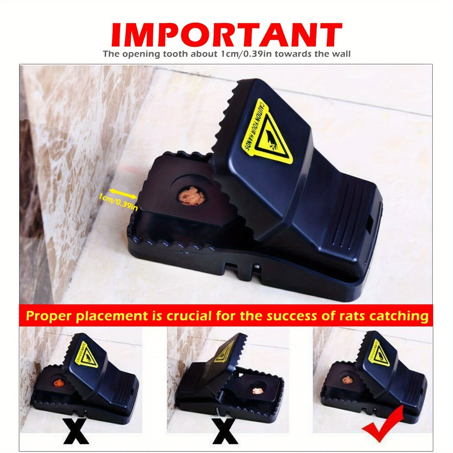 Mouse Traps Snap Trap | Indoor Outdoor Pest Control Rat Chipmunk Catcher