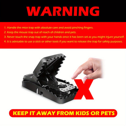 Mouse Traps Snap Trap | Indoor Outdoor Pest Control Rat Chipmunk Catcher