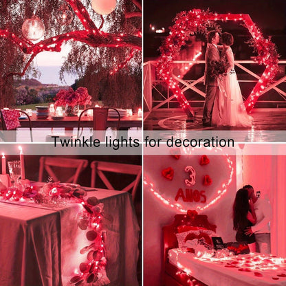 Solar String Lights Outdoor 2 Pack 104Ft 300LED IP65 Waterproof 8 Modes Fairy Lights for Garden Yard Patio Tree Christmas Wedding Party Decor