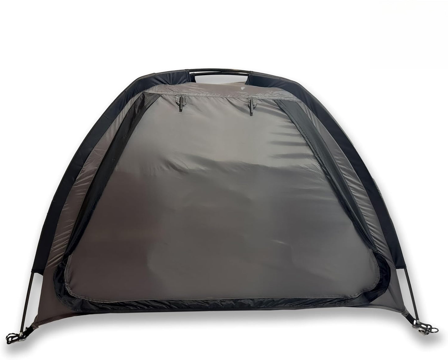 Camping Tent Organizer 9-Shelf with Zippered Flap — Hanging Storage Rack for Shoes, Gear & Dining, Fits Most Tents, Brown & Gray