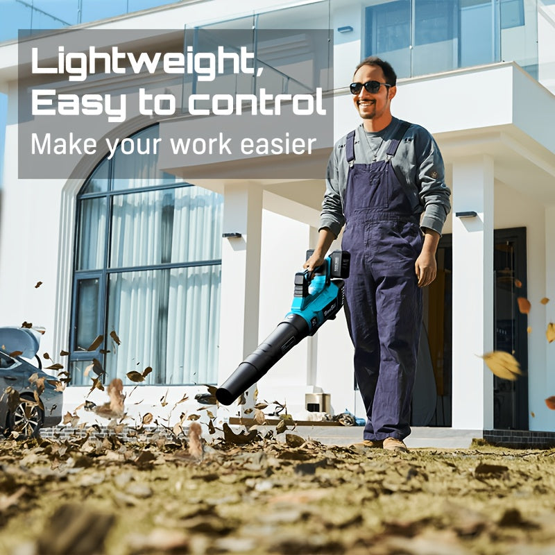 Cordless Leaf Blower 780CFM 40V Brushless, Seesii with 2x4000mAh Batteries & 2 Chargers, Turbo Button, Variable Speed, Lightweight for Lawn Care Yard Patio Debris Dust Cleanup