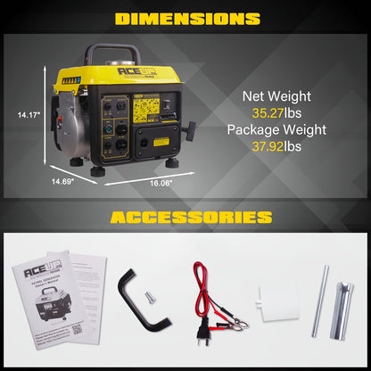 Portable Generator | Gas Powered Camping Home Backup Emergency Power