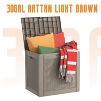 30gal rattan light brown