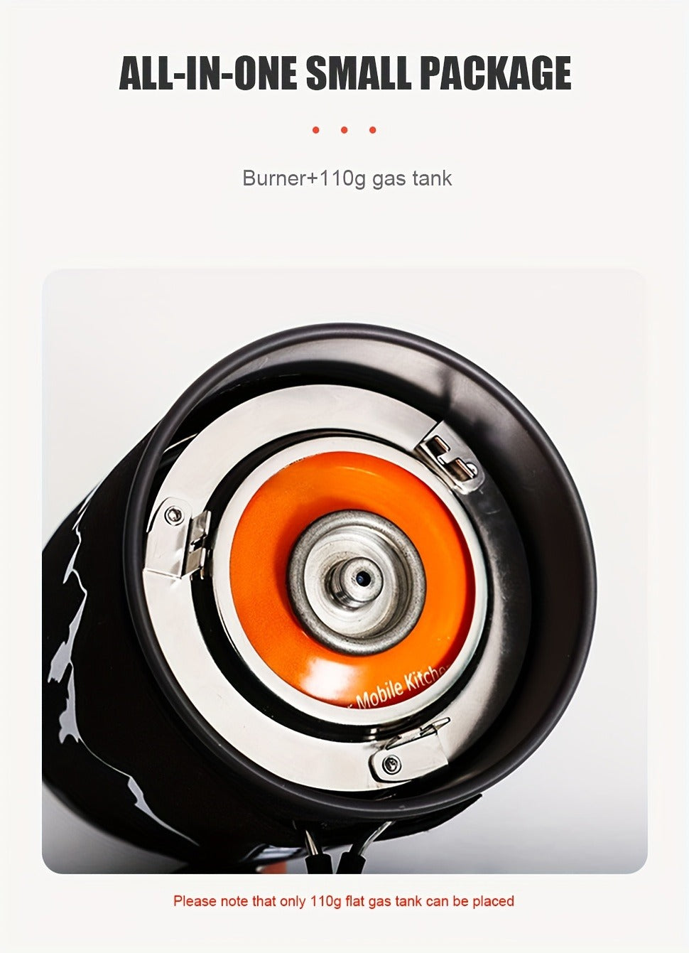 Camping Stove System 2pcs Set | Portable Propane Burner & Pot for Hiking Backpacking Outdoor Cooking
