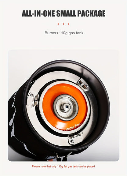 Camping Stove System 2pcs Set | Portable Propane Burner & Pot for Hiking Backpacking Outdoor Cooking