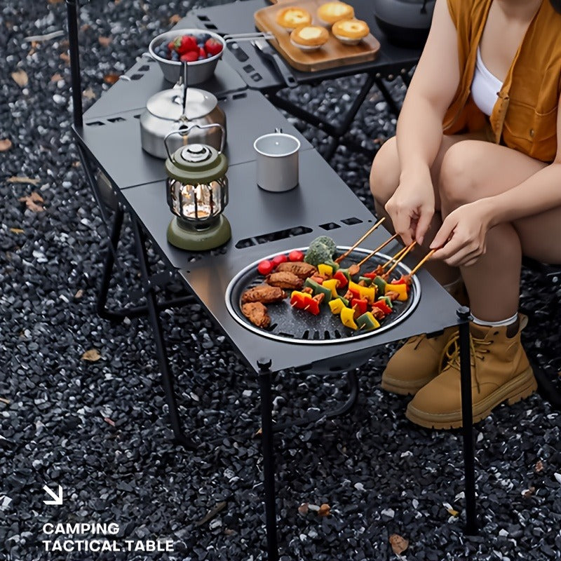 Folding Camping Table Portable Lightweight 3-Leg Outdoor Table for Picnic BBQ