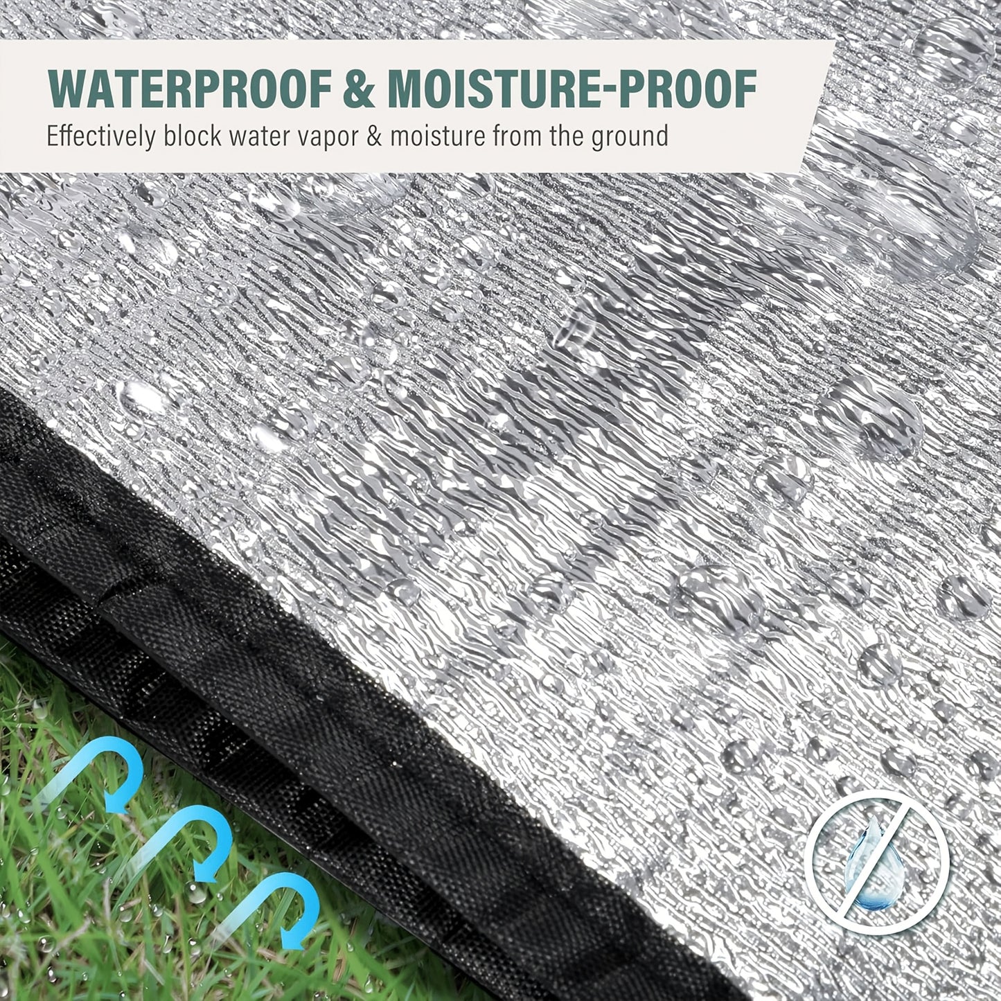 Insulated Camping Mat 2-Pack Aluminum Foil EPE Foam Foldable Moisture-Proof Outdoor Picnic Mat 78x39in – Portable Lightweight All-Season Ground Pad