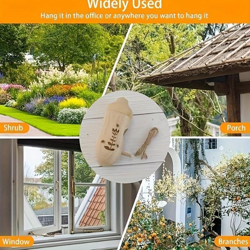 Hummingbird House | 3-Pack Yard Garden Park Birdhouse Nest Decoration