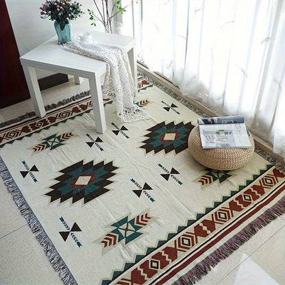 Bohemian Picnic Blanket Mat Outdoor Camping Waterproof Portable Knit Woven Picnic Mat for Beach Park Lawn