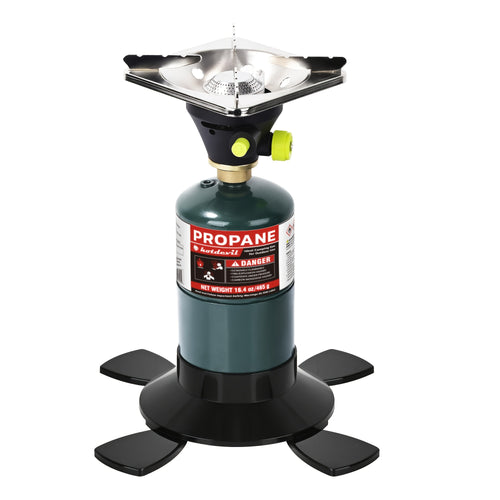 Backpacking Stove Bottletop Propane | Hotdevil HD-5005 Lightweight Camping Stove with Instant Ignition | Propane & MAPP Gas Compatible | For Hiking, Outdoor Cooking & Emergency Use