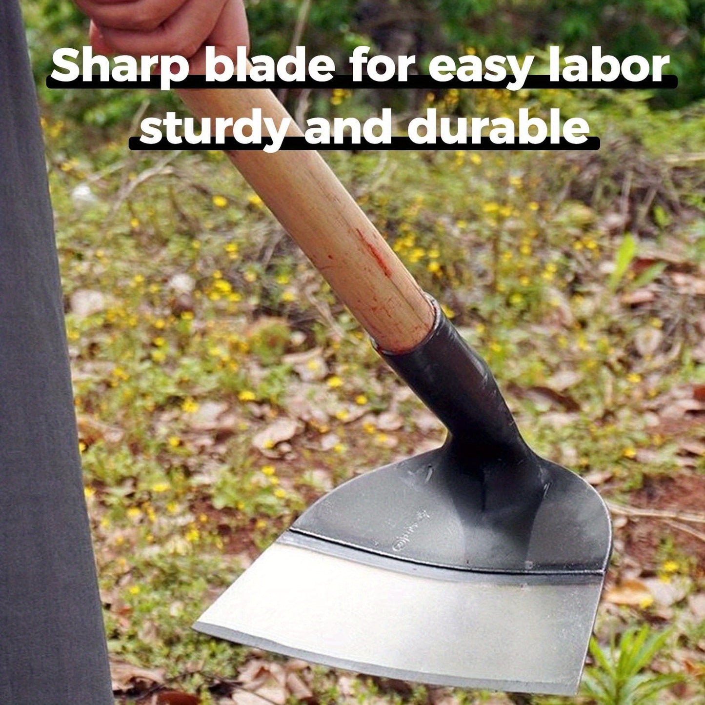 Weeding Tool Manual Heavy Duty Carbon Steel Sharp Blade Root Removal Portable Hand Weeder for Garden Farm Lawn Vegetable Patch Spray-Coated Durable