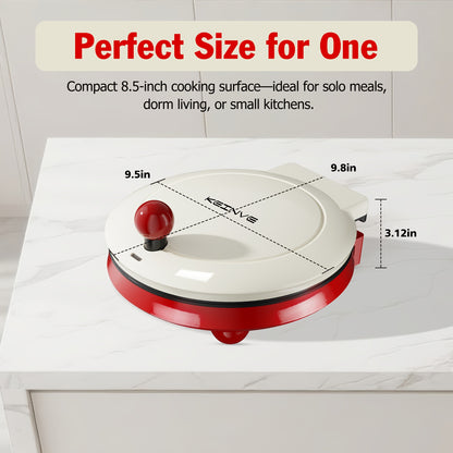 Electric Smokeless Indoor Grill 1500W, 2-in-1 Indoor Grill & Pizza Maker with 30-Min Timer, Auto Shut-Off, 180° Open Flat – BBQ Steak Veggies Quesadilla