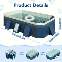 102.36inch Tianzhu Blue [Enjoy Package] Inflatable swimming pool
